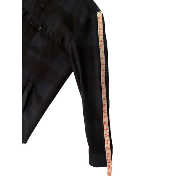 GRIZZLY GRIPTAPE COMPANY Plaid Flannel Sherpa Lined Shirt Men's Size Medium Warm - Picture 4 of 6